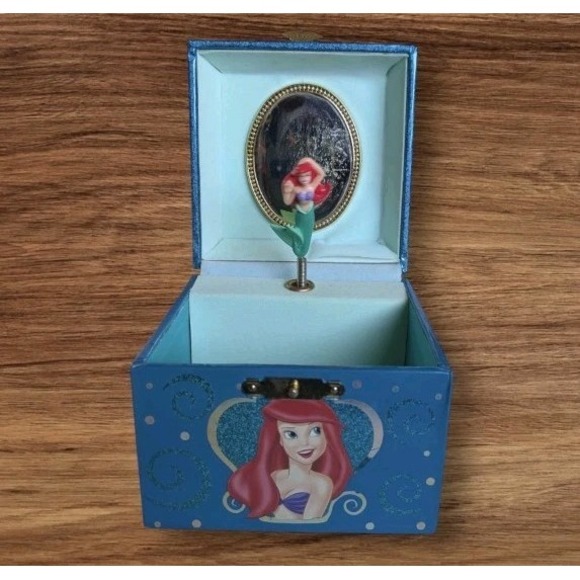 Disney Other - Vtg 80s Little Mermaid Musical Jewelry Box Disney Parks Ariel Under The Sea 1988